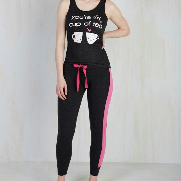 Modcloth Cup of tea Novelty Pajama set - Picture 1 of 10